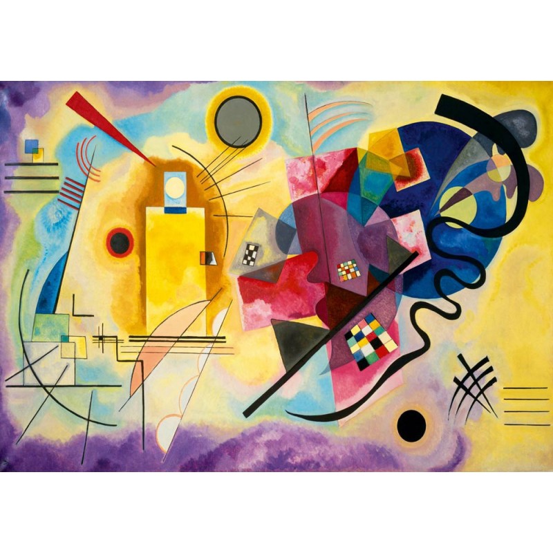 Puzzle 1000 piese Bluebird Puzzle - Vassily Kandinsky: Gelb-Rot-Blau, 1925 (Art-by-Bluebird-F-60233)