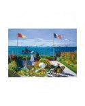 Puzzle 1000 piese Bluebird Puzzle - Claude Monet: Garden at Sainte-Adresse, 1867 (Art-by-Bluebird-F-60238)