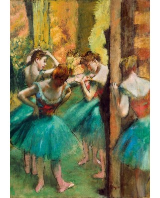 Puzzle 1000 piese Bluebird Puzzle - Edgar Degas: Dancers, Pink and Green, 1890 (Art-by-Bluebird-F-60242)