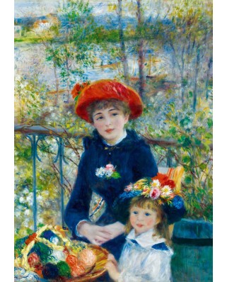 Puzzle 1000 piese Bluebird Puzzle - Auguste Renoir: Two Sisters (On the Terrace), 1881 (Art-by-Bluebird-F-60245)