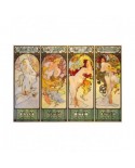 Puzzle 1000 piese Bluebird Puzzle - Alfons Mucha: Four Seasons, 1900 (Art-by-Bluebird-F-60250)