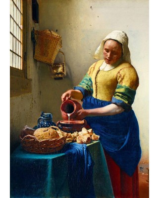 Puzzle 1000 piese Bluebird Puzzle - Johannes Vermeer: The Milkmaid, 1658 (Art-by-Bluebird-F-60260)