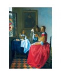 Puzzle 1000 piese Bluebird Puzzle - Johannes Vermeer: The Girl with the Wine Glass, 1659 (Art-by-Bluebird-F-60261)