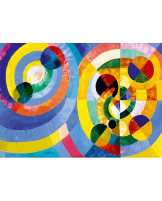 Puzzle 1000 piese Bluebird Puzzle - Robert Delaunay: Circular Forms, 1930 (Art-by-Bluebird-F-60293)