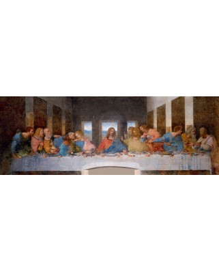 Puzzle 1000 piese panoramic Bluebird Puzzle - Leonardo Da Vinci: The Last Supper, 1490 (Art-by-Bluebird-F-60300)