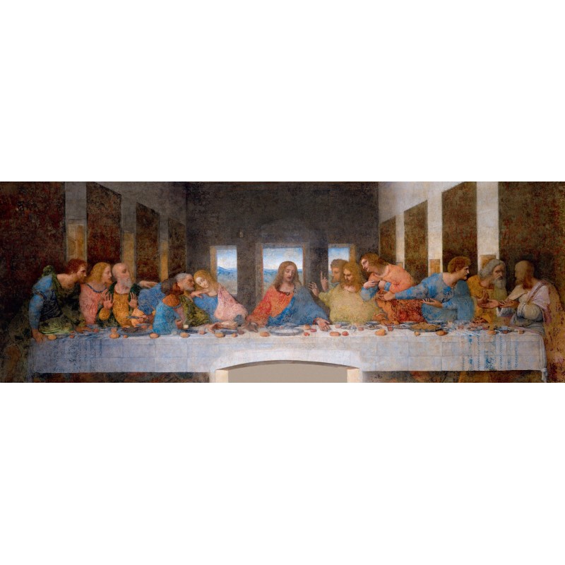 Puzzle 1000 piese panoramic Bluebird Puzzle - Leonardo Da Vinci: The Last Supper, 1490 (Art-by-Bluebird-F-60300)