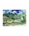 Puzzle 1000 piese Bluebird Puzzle - Vincent Van Gogh: Thatched Cottages at Cordeville, 1890 (Art-by-Bluebird-F-60303)