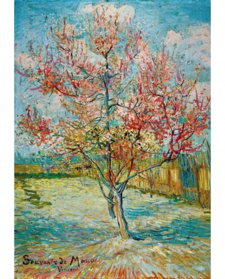 Puzzle 1000 piese Bluebird Puzzle - Vincent Van Gogh: Pink Peach Trees (Souvenir de Mauve), 1888 (Art-by-Bluebird-F-60306)