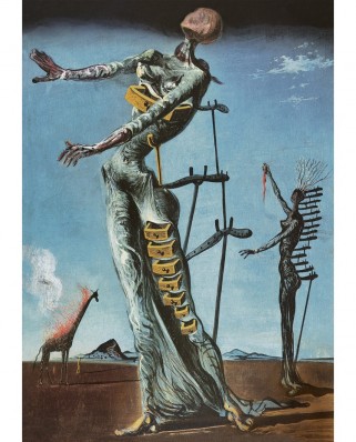 Puzzle 1000 piese Bluebird Puzzle - Salvador Dali: Burning Giraffe, c. 1937 (Art-by-Bluebird-F-60331)