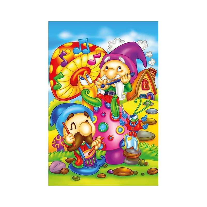 Puzzle 16 piese din lemn Art Puzzle - Singing Elves (Art-Puzzle-5854)