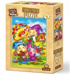 Puzzle 16 piese din lemn Art Puzzle - Singing Elves (Art-Puzzle-5854)