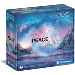 Puzzle 500 piese Clementoni - Peace - Light Blue (Clementoni-35116)