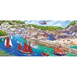 Puzzle 636 piese panoramic Gibsons - Looe Harbour (Gibsons-G4054)