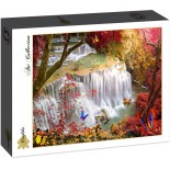Puzzle 2000 piese Grafika - Deep Forest Waterfall (Grafika-F-30085)