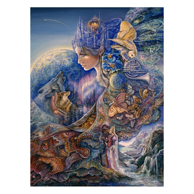 Puzzle 2000 piese Grafika - Josephine Wall: Once in a Blue Moon (Grafika-F-30243)