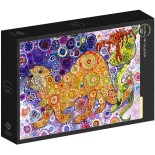 Puzzle 500 piese Grafika - Sally Rich:Otters Catch (Grafika-F-32222)