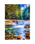 Puzzle 500 piese Grafika - Beautiful Waterfall in the Forest (Grafika-F-32255)