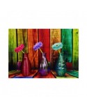 Puzzle 500 piese Grafika - Flowered and Colorful Vases (Grafika-F-32263)