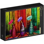 Puzzle 500 piese Grafika - Flowered and Colorful Vases (Grafika-F-32263)