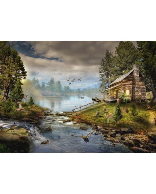 Puzzle 500 piese Grafika - The Fisherman's Cabin (Grafika-F-32265)