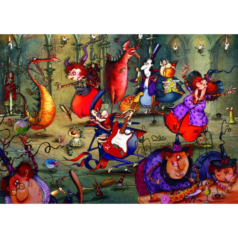 Puzzle 500 piese Grafika - Francois Ruyer: The Witches Festival (Grafika-F-32285)