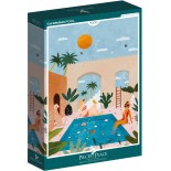 Puzzle 1000 piese Pieces & Peace - Lhuillier Laura:Swimming Pool (Pieces-And-Peace-0001)