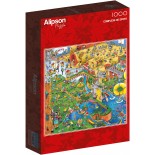 Puzzle 1000 piese Alipson - Steve Skelton:Sports Complex (Alipson-Puzzle-50038)