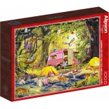 Puzzle 1000 piese Alipson - Camping des Fees avec des Amis de la Foret (Alipson-Puzzle-50050)