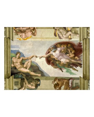 Puzzle 4000 piese Bluebird Puzzle - Michelangelo Buonarroti: The creation of Adam (Art-by-Bluebird-60151)