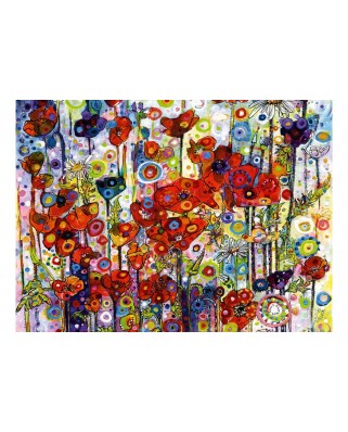 Puzzle 6000 piese Bluebird Puzzle - Sally Rich: Poppies (Art-by-Bluebird-60157)