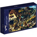 Puzzle 3000 piese Bluebird Puzzle - Pieter Bruegel:Netherlandish Proverbs, 1559 (Art-By-Bluebird-60159)