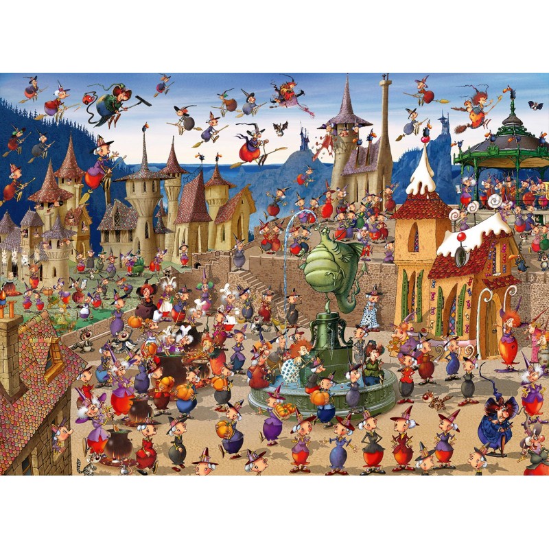 Puzzle 4000 piese Bluebird Puzzle - Francois Ruyer: The Meeting of the Witches (Bluebird-Puzzle-70568-P)