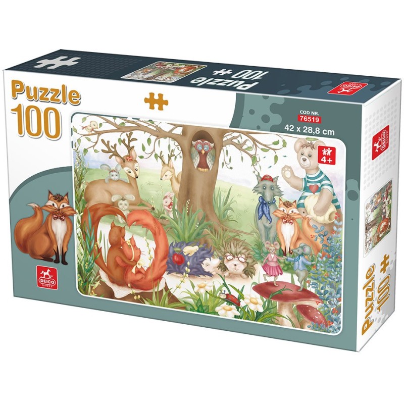 Puzzle 100 piese D-Toys - Forest...
