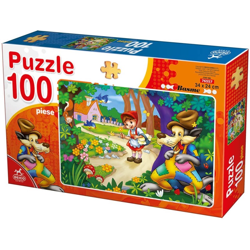 Puzzle 100 piese D-Toys - Little Red...