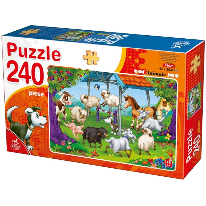 Puzzle 240 piese D-Toys - Farm...