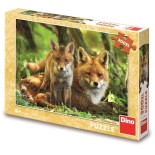 Puzzle 300 piese XXL Dino - Fox and Cub (Dino-47229)