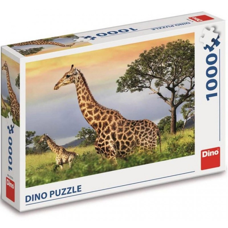 Puzzle 1000 piese Dino - Giraffe...
