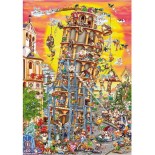 Puzzle 1000 piese D-Toys - Cartoon Collection :Pisa Tower (Dtoys-61218)
