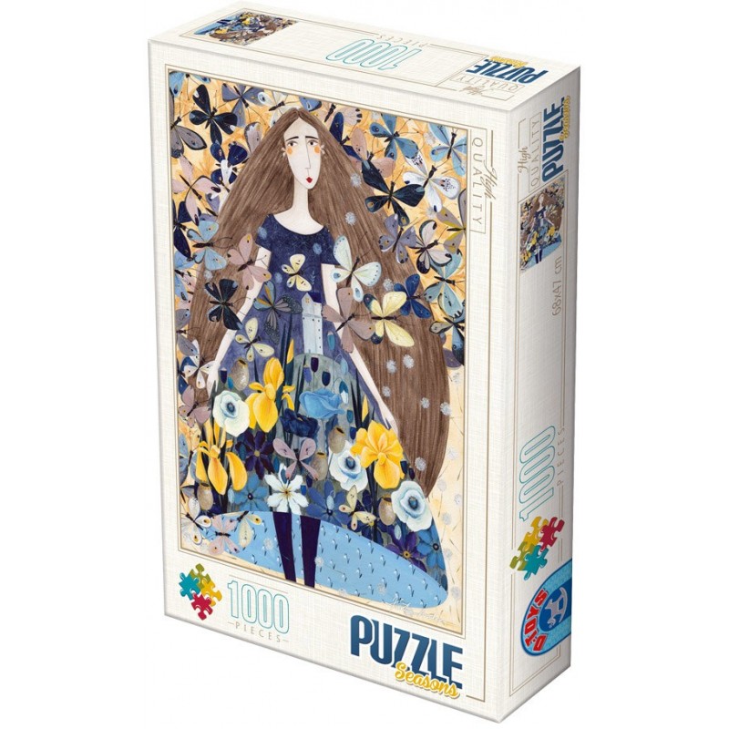 Puzzle 1000 piese D-Toys - Andrea Kurti: Spring (Dtoys-74102)