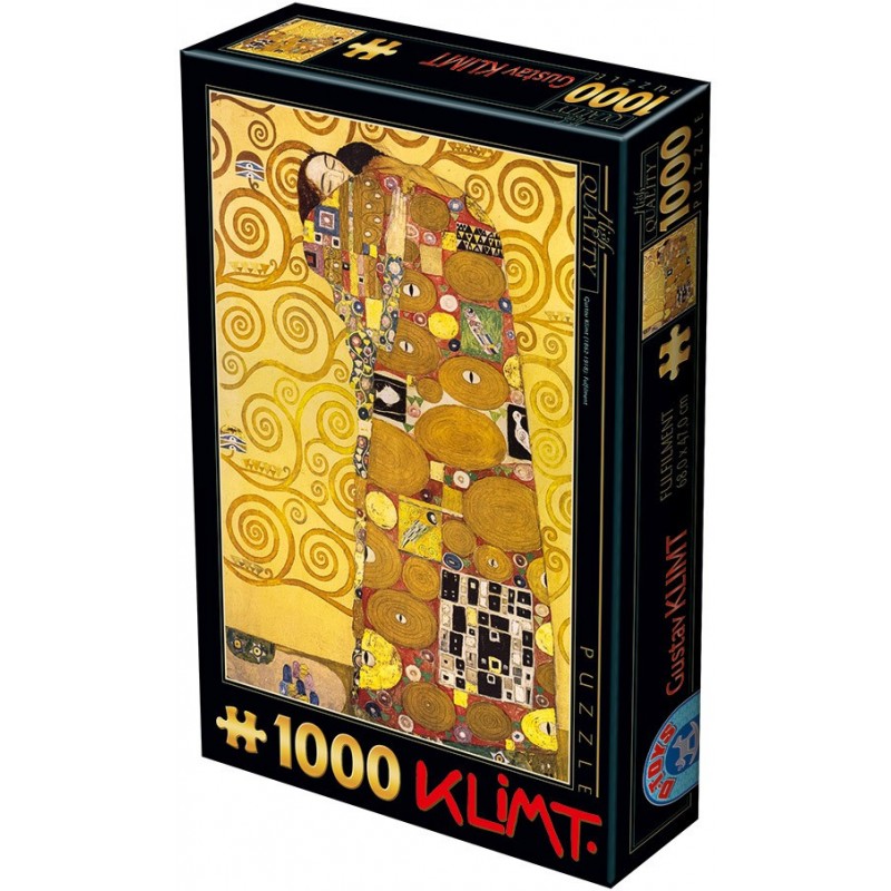 Puzzle 1000 piese D-Toys - Gustav Klimt: The Hug (Dtoys-74560)