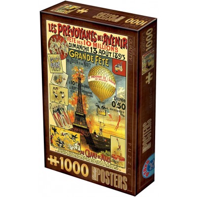 Puzzle 1000 piese D-Toys - Vintage Poster - Paris...