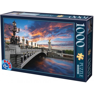 Puzzle 1000 piese D-Toys - Alexander III Bridge, Paris,...