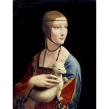 Puzzle 1000 piese D-Toys - Leonardo Da Vinci:Lady with an Ermine (Dtoys-74973)