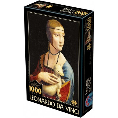 Puzzle 1000 piese D-Toys - Leonardo Da Vinci:Lady with an... 2