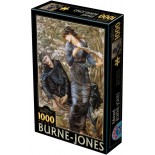 Puzzle 1000 piese D-Toys - Edward Burne-Jones:The Beguiling of Merlin, 1872-1877 (Dtoys-75024)