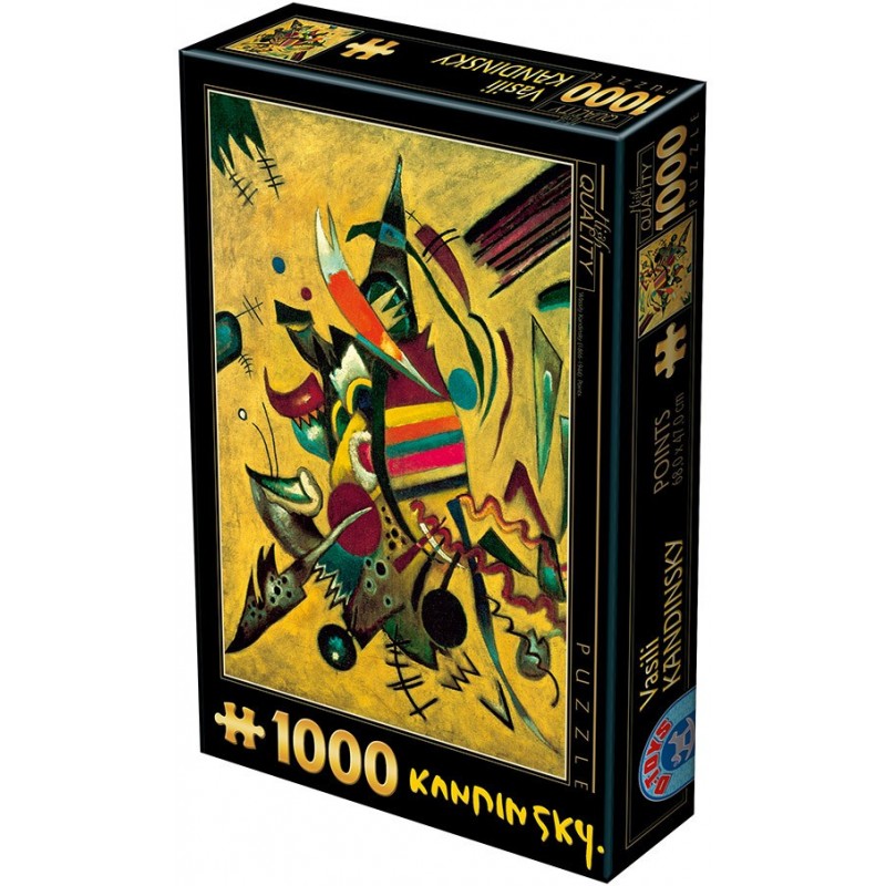 Puzzle 1000 piese D-Toys - Vassily Kandinsky: Points (Dtoys-75130)