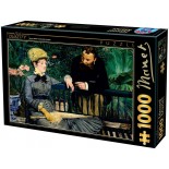 Puzzle 1000 piese D-Toys - Edouard Manet:In the Conservatory, 1879 (Dtoys-75239)