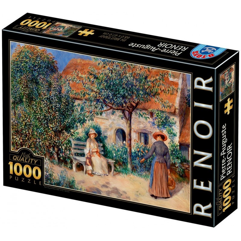 Puzzle 1000 piese D-Toys - Auguste Renoir: In Brittany (Dtoys-77691)