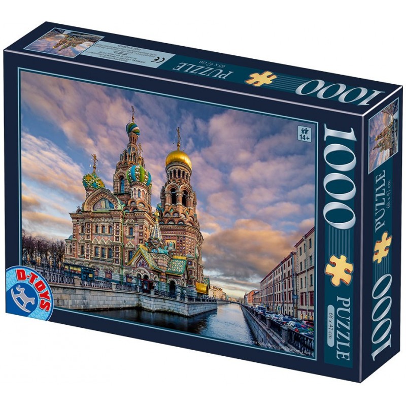 Puzzle 1000 piese D-Toys - Church of the Savior on Blood - Saint Petersburg (Dtoys-77776)