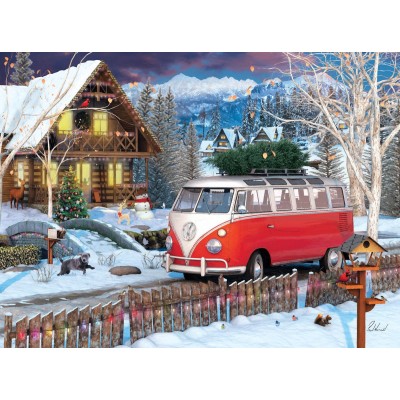 Puzzle 550 piese Eurographics - VW Christmas Bus...